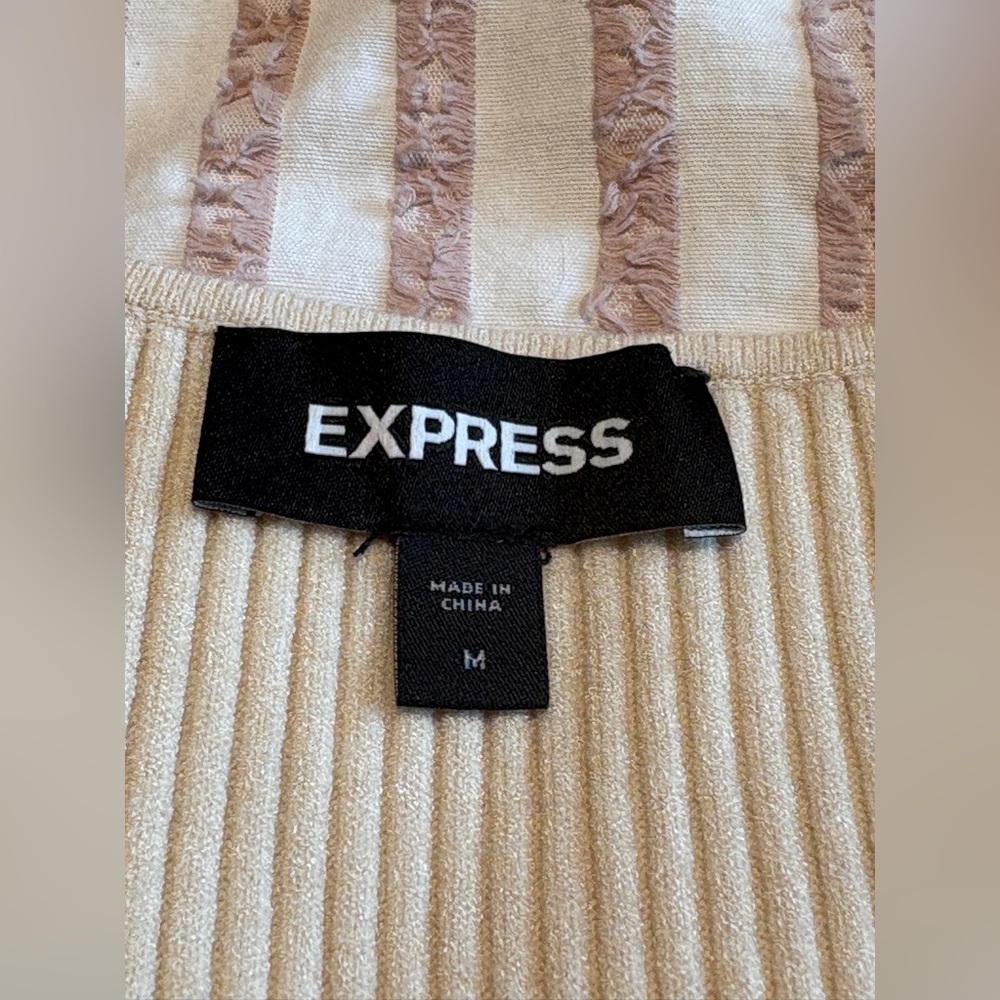 Sleeveless Ribbed Midi Sweater Dress by Express - size Medium - Picture 4 of 6